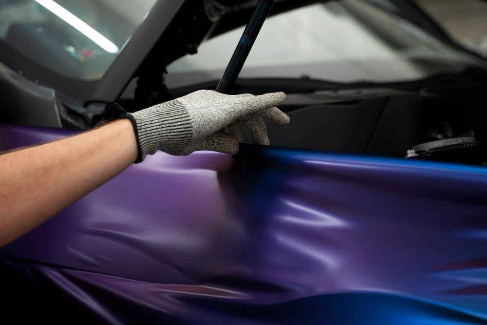 Luxury vehicle wrapped with premium vinyl