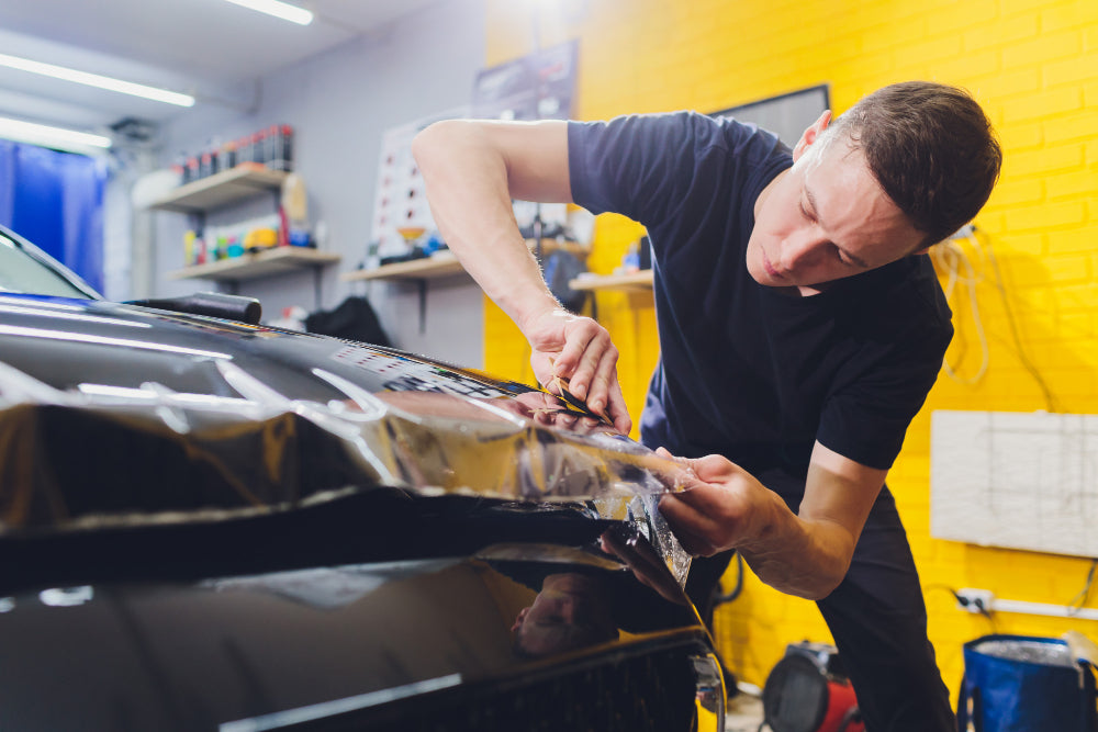 Premium vehicle wrap with flawless finish