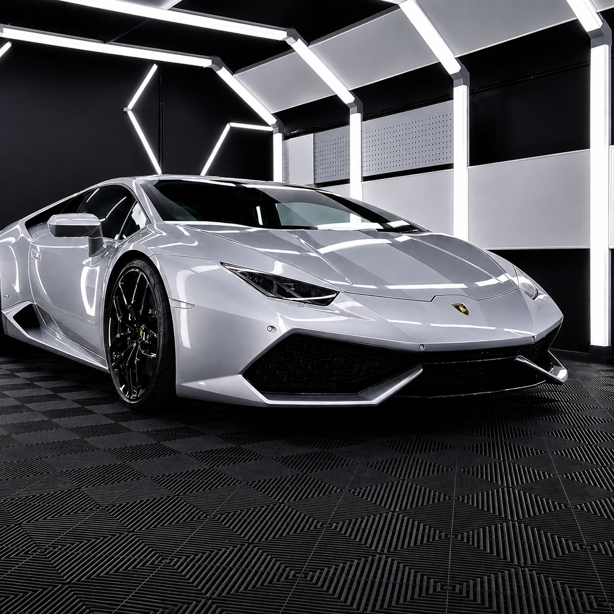 Lamborghini with custom colour change wrap