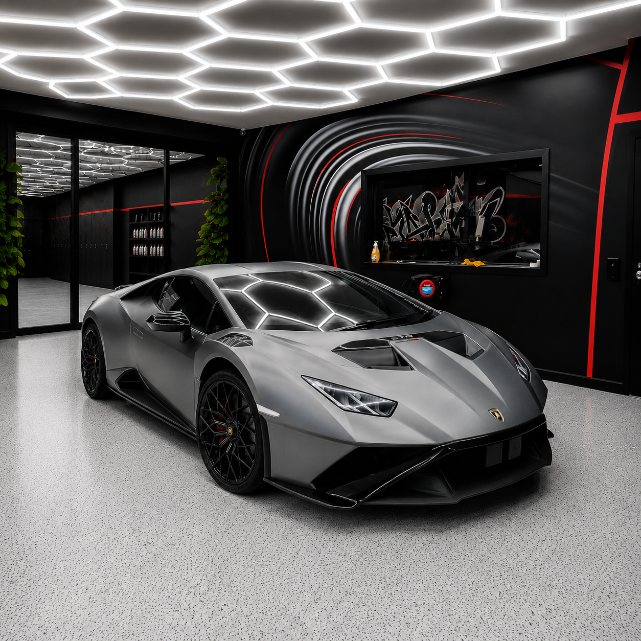 lambo matte car wrap Melbourne