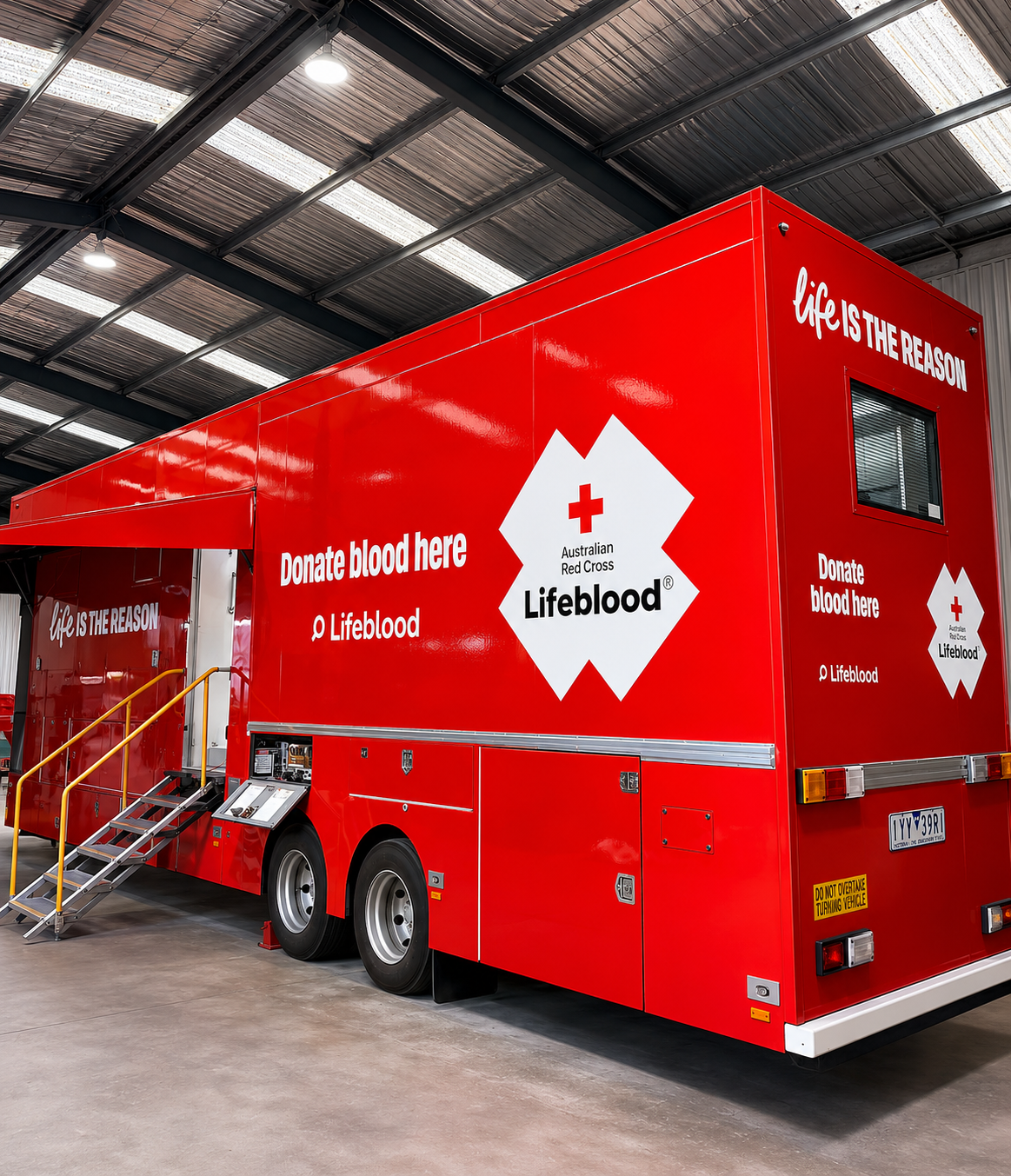 Australian Lifeblood branded fleet vehicle wrap