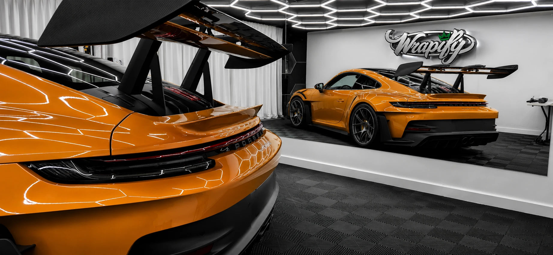 Porsche GT with premium vinyl wrap by Wrapify